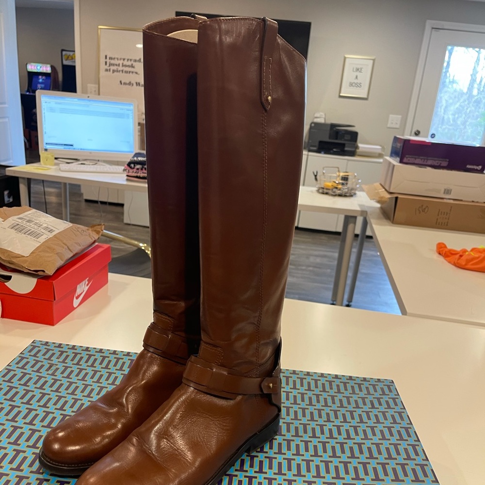 TORY BURCH DERBY RIDING BOOTS - Picture 3 of 5